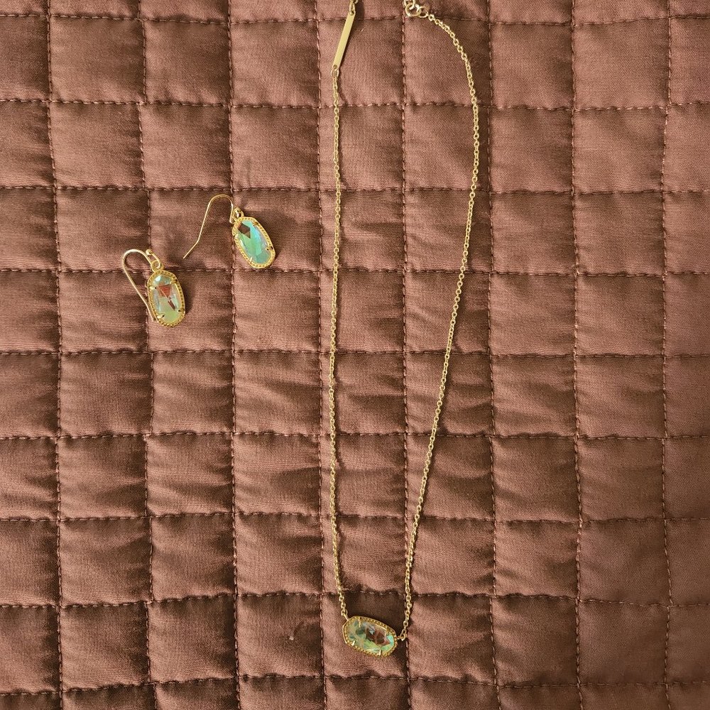 KENDRA SCOTT ELISA NECKLACE AND LEE EARRING SET